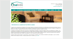 Desktop Screenshot of osabidepsicoterapia.com