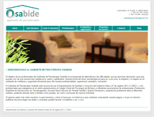 Tablet Screenshot of osabidepsicoterapia.com